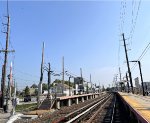 Looking west from Island Park Station